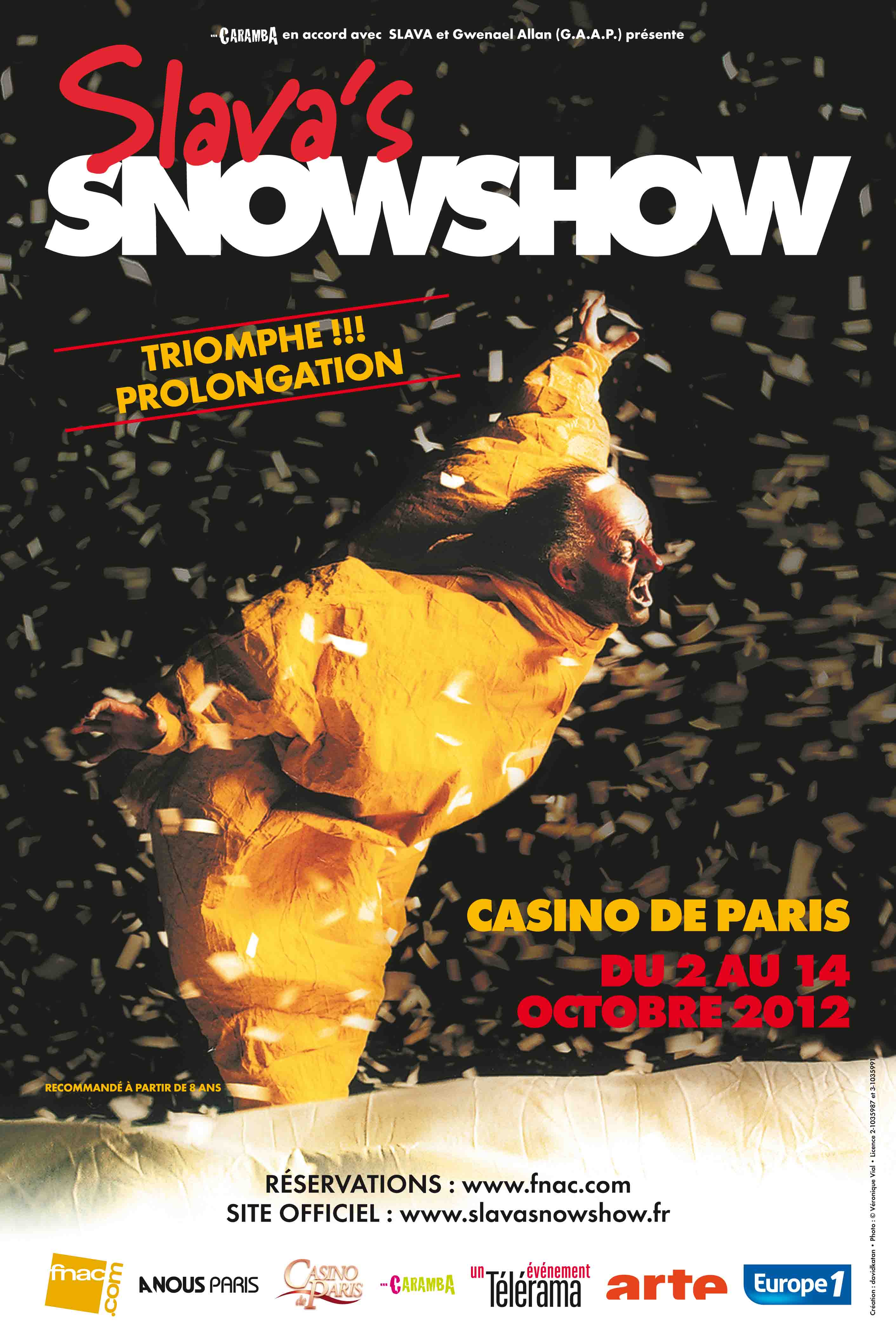Critique du spectacle Slava's snowshow