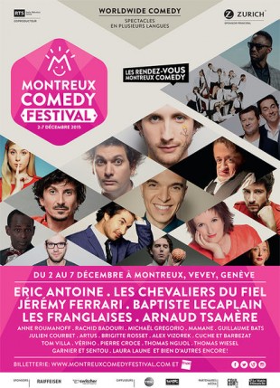 26e édition du Montreux Comedy Festival, 2 au 7 décembre 2015