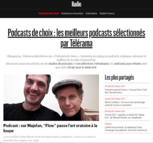 FLOW parmi la sélection des podcasts par Télérama en avril 2020 